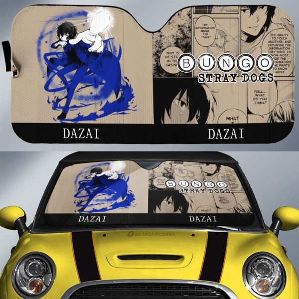 Osamu Dazai Car Sunshade Custom Bungou Stray Dogs Anime Car Interior Accessories