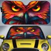 Owl Colorful Car Sunshade Custom Car Accessories