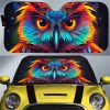 Owl Colorful Car Sunshade Custom Car Accessories