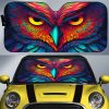 Owl Colorful Car Sunshade Custom Car Accessories