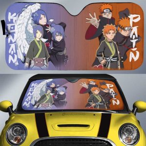 Pain And Konan Car Sunshade Custom Anime Car Accessories