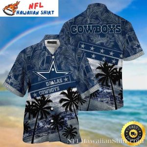 Palm Shadows Dallas Cowboys Hawaiian – Twilight Beach Vibes