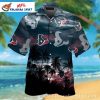 Palm Shadows Houston Texans Hawaiian Shirt – Twilight Beach Vibes