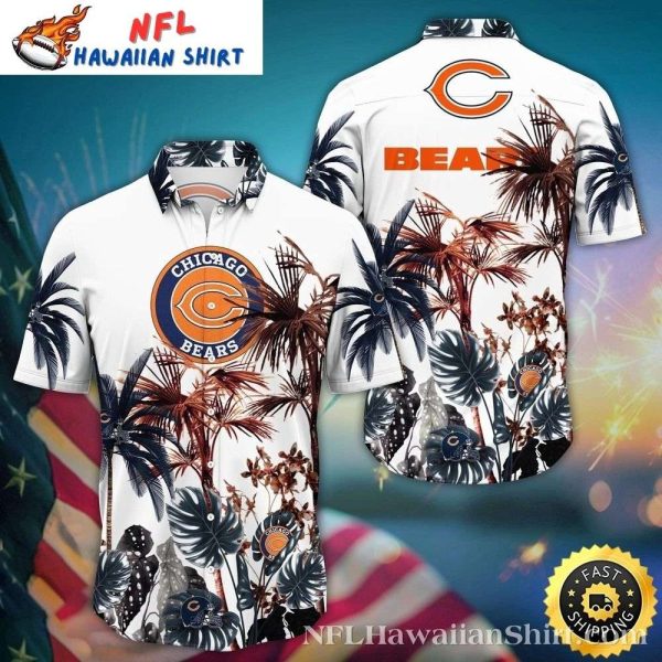 Palm Shadows – Bears White Hawaiian Shirt