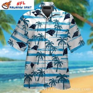 Panthers Palm Shadows Hawaiian Shirt – Carolina Cool Breeze Aloha Shirt Mens