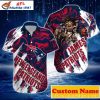 Patriotic Wave Personalized New England Patriots Hawaiian Shirt