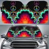 Peace Car Sunshade Custom Hippie Peace Car Accessories