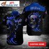 Personalized Buffalo Bills Flame Skull Hawaiian Shirt