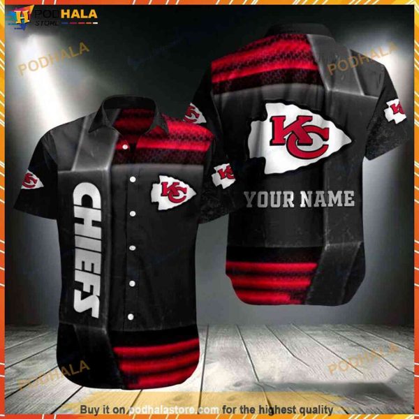 Personalized Kansas City Red Chiefs Metal Style Best Moment Hawaiian Shirt