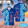 Personalized NFL Buffalo Bills Blue Hibiscus Pattern Hawaiian Shirt