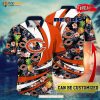 Personalized Name Chicago Bears NFL Flower Pineapple Summer Football Hawaiian Shirt