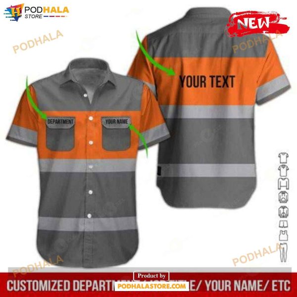 Personalized Name Heavy Equipment Workwear Classic Enjoy This Summer Hawaiian Shirt