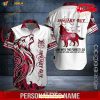 Personalized Name January Guy Red Wolf Design For Summer Hawaiian Shirt