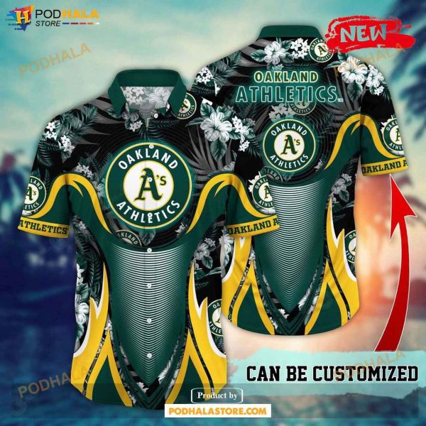 Personalized Oakland Athletics MLB Flower Summer Baseball Hawaiian Shirt