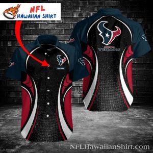 Personalized Swirl Design Houston Texans Hawaiian Shirt