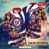 Personalized Washington Nationals MLB Flower Pineapple Summer Baseball Hawaiian Shirt