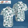 Philadelphia Eagles Botanical Elegance White Floral Hawaiian Shirt