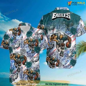 Philadelphia Eagles Hawaiian Shirt 3D