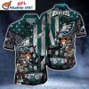 Philadelphia Eagles Horror Characters In Scooby-Doo Van Hawaiian Shirt