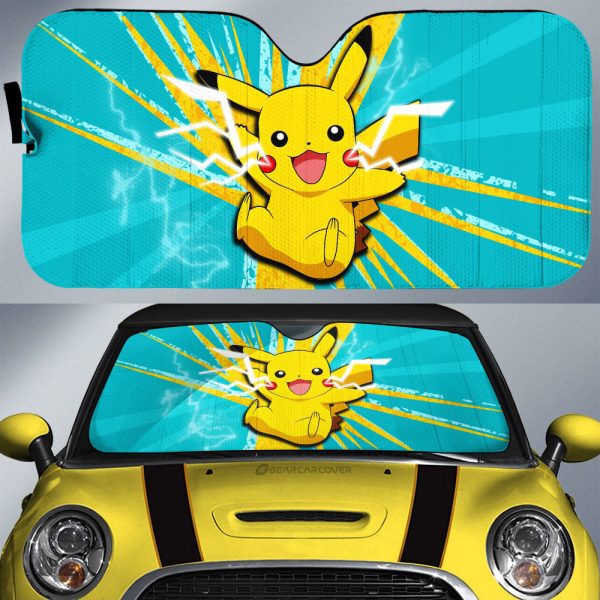 Pikachu Car Sunshade Custom Car Interior Accessories