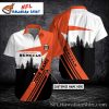 Pine And Stripes – Custom Name Cincinnati Bengals Aloha Shirt With Nature-Inspired Backdrop