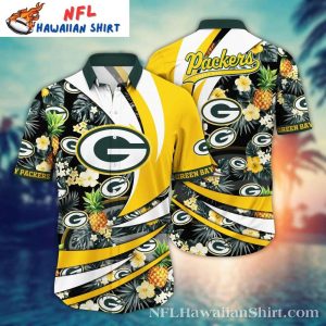 Pineapple Blitz – Green Bay Packers Tropical Fruit Hawaiian Shirt