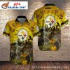 Pittsburgh Pride Skeleton Fiesta Steelers Hawaiian Shirt