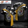 Pittsburgh Pride Yellow Blitz Steelers Hawaiian Shirt – Vibrant Fan Gear