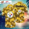 Pittsburgh Steelers Banana Leaf Blitz Hawaiian Shirt