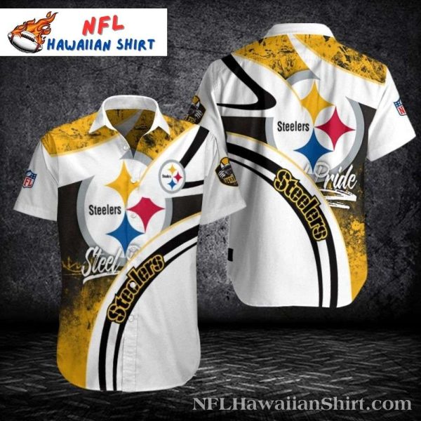 Pittsburgh Steelers Golden Horizon Aloha Hawaiian Shirt