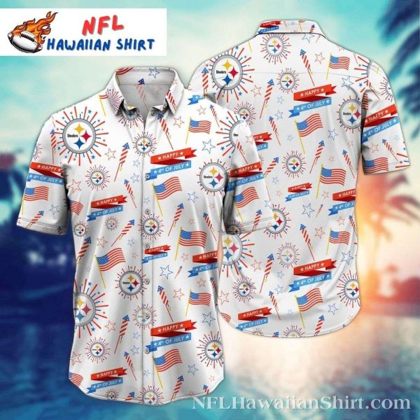 Pittsburgh Steelers Independence Day Fireworks Hawaiian Shirt