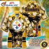 Pittsburgh Steelers Sunset Palms Hawaiian Button-Up