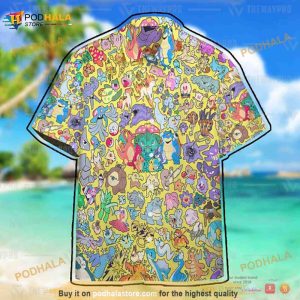 Pokemon All Kind Funny 3D Hawaiian Shirt