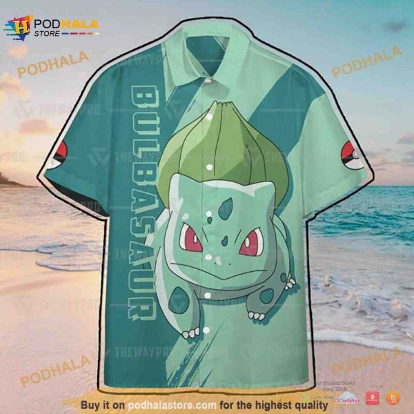 Pokemon Bulbasaur Funny 3D Hawaiian Shirt