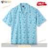 Pokemon Cute Pattern Blue Tropical Summer Hawaiian Shirt for Women Men