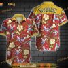 Pokemon V Short Sleeve Funny 3D Hawaiian Shirt