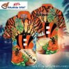 Psychedelic Wave Cincinnati Bengals Hawaiian Shirt – Surreal Beach Bengals Aloha Shirt