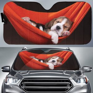 Puppy Beagle Car Sunshade Custom Car Accessories