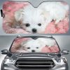 Puppy Maltese Car Sunshade Custom Car Accessories