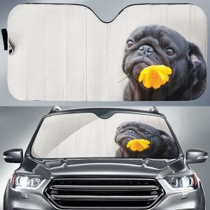 Puppy Pug Car Sunshade Custom Car Accessories