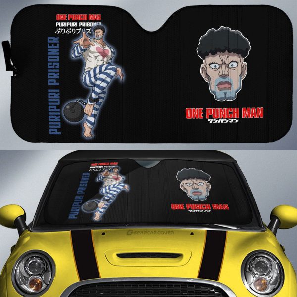 Puripuri Prisoner Car Sunshade Custom One Punch Man Anime Car Interior Accessories