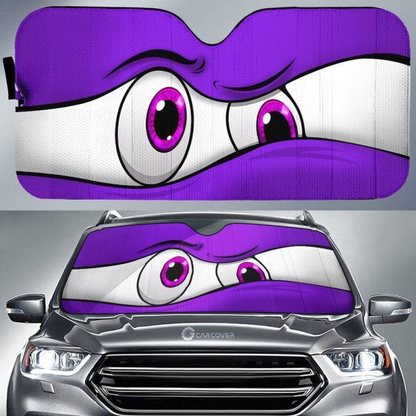 Purple Curious Car Eyes Sun Shade Custom Car Accessories Funny Gifts