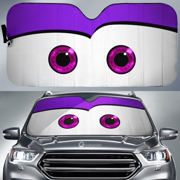 Purple Cute Car Eyes Sun Shade Custom Funny Car Accessories