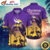 Purple Flamingo Sunset Minnesota Vikings Hawaiian Shirt