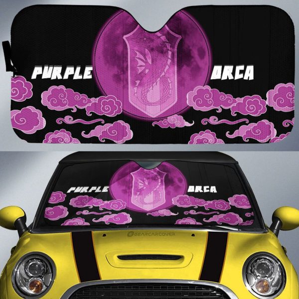 Purple Orca Car Sunshade Custom Car Accessories