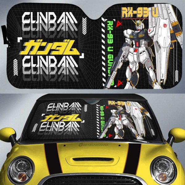 RX-93 _ Gundam Car Sunshade Custom Gundam Anime Car Interior Accessories