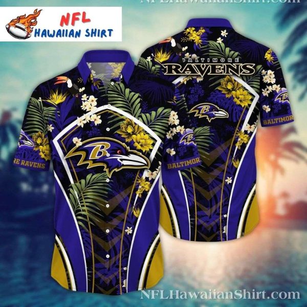 Ravens Exotic Garden – Tropical Bird Baltimore Hawaiian Shirt