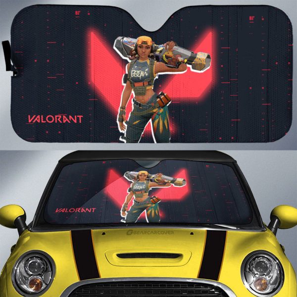 Raze Car Sunshade Custom Valorant Agent