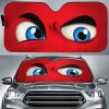 Red Challenging Car Eyes Sun Shade Custom Funny Car Accessories