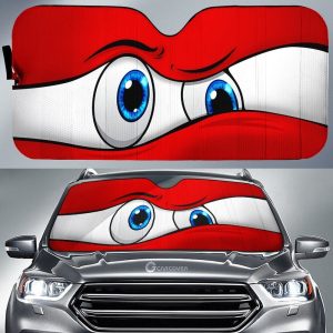 Red Curious Car Eyes Sun Shade Custom Car Accessories Funny Gifts